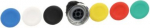 Head for non illuminated push button, Harmony XB4, metal, flush, 22mm, spring return, with 6 coloure ZB4BA9 | 3389110120059