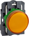 Pilot light, Harmony XB5, plastic, orange, 22mm, plain lens for BA9s bulb, lt 250V XB5AV65 | 3389110903997