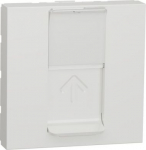 Data socket, New Unica, mechanism, RJ45, STP, straight, click, shuttered, white NU341718 | 3606489466831