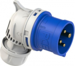 CEE Industrial plug angled 4x16A (3P+PE) 9h IP44 TWIST blue/grey 8014-9 | 9003399982880