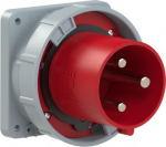 CEE-flanged plug 3x125A (2P+PE) 9h IP67 POWER TWIST red 643-9 | 9003399676697