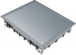 cover lid E09 rectangular for 9 devices for flooring 5 mm steel grey VDE09057011 | 4012002247549