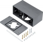 pedestal box with 4 installation fields, Polyamid, steel grey GBZ47011 | 4012002246771