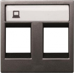N2218.2 AN Cover plate for data outlet 2xRJ45, anthracite, 2 modules Zenit 2CLA221820N1802 2CLA221820N1801 | 8427238067971