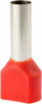 Końc&oacute;wka tulejkowa izolowana podw&oacute;jna HI 2x10,0/18-cze czerwona, Al/Cu 74.94 | 5907053110937