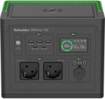 Schneider Electric OffGrid Portable Power Station 730, 738Wh Lithium-ion, LCD, 2 CEE 7/3 Schuko outlets, Sinewave, 3 USB-A, 2 USB-C, Wireless Charger | PPS730-GR PPS730-GR | 731304736899