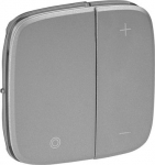 Cover plate Valena Allure - universal/for 1-10V ballast dimmer - aluminium 752087 | 3414970477064