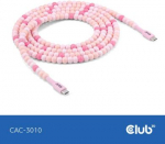 CABLE USB-C TO USB-C/PINK CAC-3010 CLUB3D CAC-3010 | 8719214473297