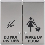 As cover for flush-mounted rocker control switch insert, DND/MUR. DO NOT DISTURB MAKE UP ROOM 2CKA001751A3216 | 4011395282793