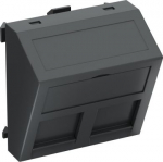 DATA Adapteris f. 2 konektoriem tips B 45x45mm, PC, pelēkmelna, 7021 6119246 | 4012195697206