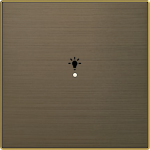 Cover plate Symbol "light" for Switch/push button Single push button Gold - Sky Niessen 2CLA852626A1201 | 8427238198736