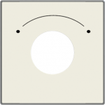 Color: Soft White   Cover plate for key switch code: 8153 & 8153.2 2CLA855300A1101 | 8427238139760