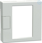 Schneider Electric Merten System M room temperature controller MEG5775-0325 in color active white is a central plate. Its mounting box can be recessed into the surface with flush type. It is 72 mm in width, 47 mm in height, and 72 mm in depth. It rea ...