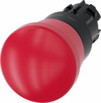 EMERGENCY STOP mushroom pushbutton, 22 mm, round, plastic, red, 40 mm, positive latching, acc. to EN ISO 13850, pull-to-unlatch mechanism 3SU1000-1HA20-0AA0 | 4011209937185