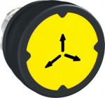 Head for push button, Harmony XB4, harsh environment, metal, yellow flush, 22mm,Vertical mounting, m ZB4BC58009 | 3606480444661