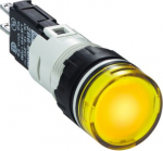Complete pilot light, Harmony XB6, round yellow, plastic, 16mm, integral LED 12...24V XB6AV5BB | 3389110764529