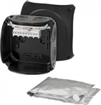 Waterproof junction box WP 0604 B with 5 pole terminals 4 mm2, black IP68 62000104 | 4012591123576