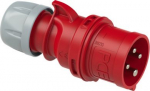 CEE Industrial plug 4x32A (3P+PE) 6h IP44 SHARK red/grey 7024-6 | 9003399157806
