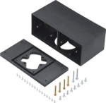 pedestal box with 4 installation fields, Polyamid, deep black GBZ49005 | 4012002246788