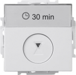T210-84 Countdown timer module, white, 2P IP21, 10A/230V, 15min, 30min, 1h, 2h, 4h, 8h, Impressivo 2TKA00000875 | 6438199002248