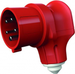 Industrial Plug VarioTOP 5x16A 6h 400V IP44 red, Phase inverter, angled 859 | 4015394196419