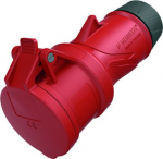 Connector 4x32A 6h 400V IP54 PowerTOP Xtra red, with lid 14516 | 4015394296768