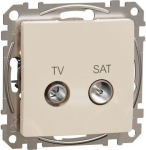 End-of-line TV / SAT socket 4dB , beige Sedna Design SDD112471S | 3606481466501