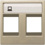 N2218.2 CV Cover plate for data outlet 2xRJ45, champagne, 2 modules Zenit 2CLA221820N1901 | 8427238092591