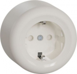 Surface Single Socket-Outlet with screwless terminals white Renova WDE015876 | 3606489504724
