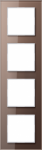 4-gang frame mocha glass, A-Creation AC584GLMO | 4011377094918