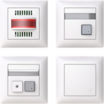 FJW1004-916 Signal device set, Transformer FLM1000, Alarm Unit FEH2001,  Signal Push Button with Draw Cord FAP3002, Signal Push Button FAP2001, white, Saga 2TKA00004978 | 6438199010984