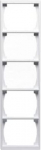 1725F100-84 Frame 5-position, 100mm, white, Impressivo 2TKA000430G1 | 6418677328138