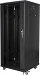 Lanberg | Rack cabinet 19" free-standing 27U/600x600 (flat pack) | FF01-6627-12B | Black FF01-6627-12B | 5901969414929