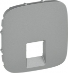 Cover plate Valena Allure - RJ 45/RJ 11 socket - aluminium 755417 | 3414970484734