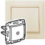 PRISE TV SIMPLE 2400MHZ PASSAGE 10DB IVOIRE 774331 | 3245067743317