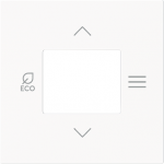 As cover for room temperature controller with/without CO2/moisture sensor (6109/18 and 6109/28). 2CKA006155A0127 | 4011395326718