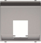Color: Silver.   Cover plate at 45&ordm; for one data connector housing (refs.: 2016, 2016.1, 2016.2 and 2016.3)   With labeling area for stickers   Without shutter   Size: 2 modules. 2CLA221650N1301 | 8427238201825