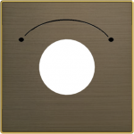 Color: Antique Gold.   Cover plate for key switch code: 8153 & 8153.2 2CLA855300A1201 | 8427238166483