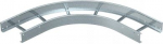 Horizontāls 90&deg; līkums visām gara laiduma kabeļu trepēm ar malas augstumu 110 mm. 6312330 | 4012196301874