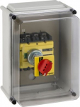 individual enclosure, Compact INS250, INS250, extended rotary handle, yellow front, plastic, IP55, r 31205 | 3303430312055