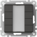 Push button, Exxact, KNX, 4-gang dark WDE003935 | 3606480206467