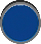 Head for illuminated push button, Harmony XB4, blue flush, 22mm, universal LED, spring return, plain ZB4BW3637 | 3389110840094