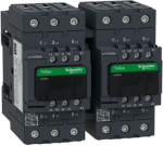 Reversing contactor, TeSys Deca, 3P(3NO), AC-3, <=440V 38A, 100V AC coil, screw clamp terminal LC2D50AB7 | 3389119409544