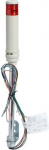 Complete pre wired monolithic tower light, Harmony XVC, plastic, red, 40mm, tube mounting, steady or XVC4B15S | 3606480032479