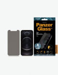 PanzerGlass Privacy glass, Apple, For iPhone 12/12 Pro, Tempered Glass, Black, Clear Screen Protector P2708 | 5711724127083