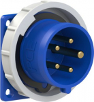CEE-flanged plug 5x16A (3P+N+PE) 9h IP67 blue 75x75 6152-9 | 9003399385292