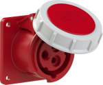CEE-flanged socket 3x16A (2P+PE) 9h IP67 70x70 red 3132-9F70 | 9003399358104