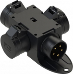 Distribution box 3x16/5 GS16/5, IP44, black 9430052 | 9003399742149