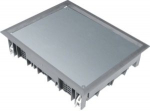 cover lid E09 rectangular for 9 devices for flooring 12 mm stee -grey VDE09127011 | 4012002247563