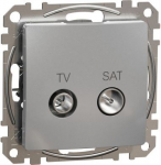 End-of-line TV / SAT socket 4dB , aluminium Sedna Design SDD113471S | 3606481466921
